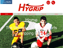 Tablet Screenshot of hygripband.com
